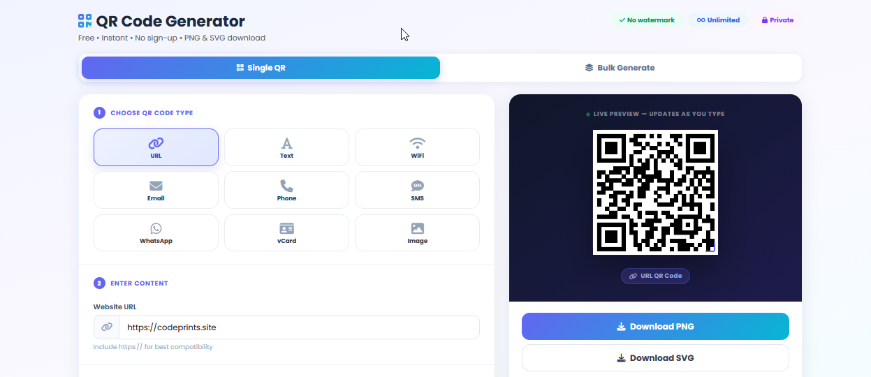 QR Code Generator Online: Create Free QR Codes Without Registration